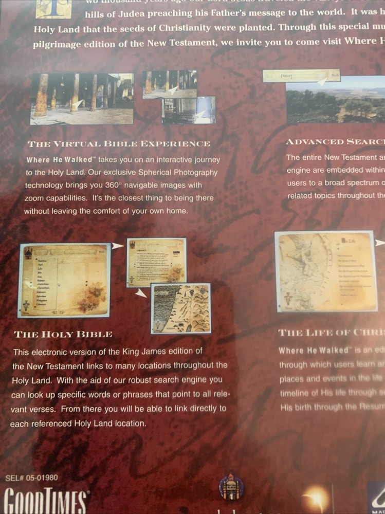 Where He Walked: The Virtual Bible Experience: MAC/PC CD-ROM