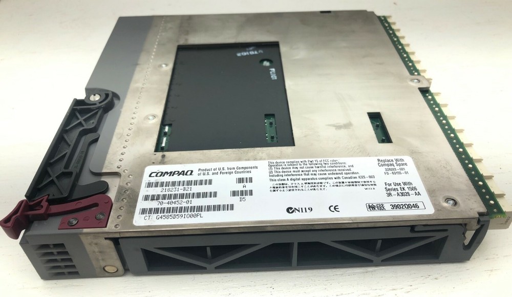 HP StorageWorks 1000 Modular Smart Array, 70-40452-01 218231-B21