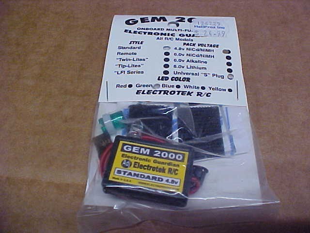 ELECTROTEK RC GEM 2000 ELECTRONIC GUARDIAN - STANDARD 4.8V