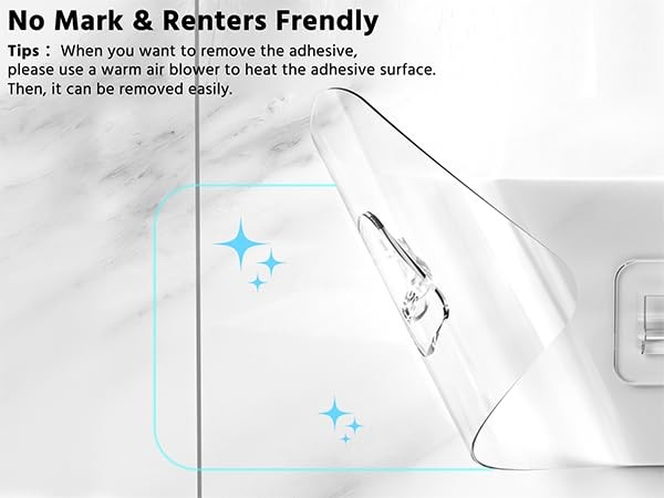 Moforoco Shower Caddy Shelf Organizer Rack, Self Adhesive Black Medium,