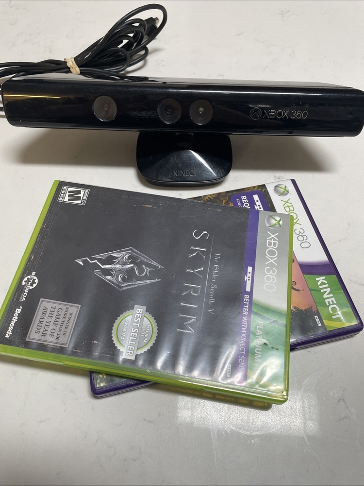 OFFICIAL Microsoft Xbox 360 Kinect System with Two Games FAST SHIP