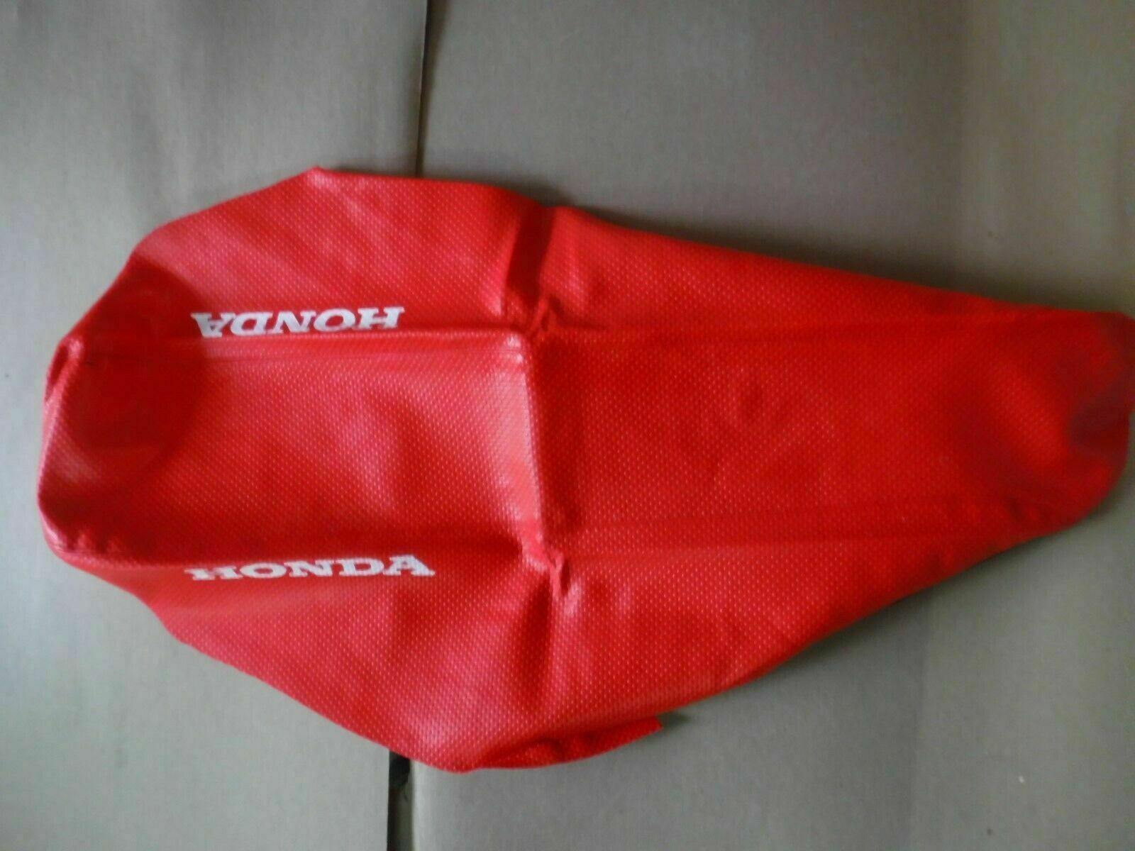 FLU  red  gripper seat cover Team Honda  CRF450R  2005 2006 2007 2008