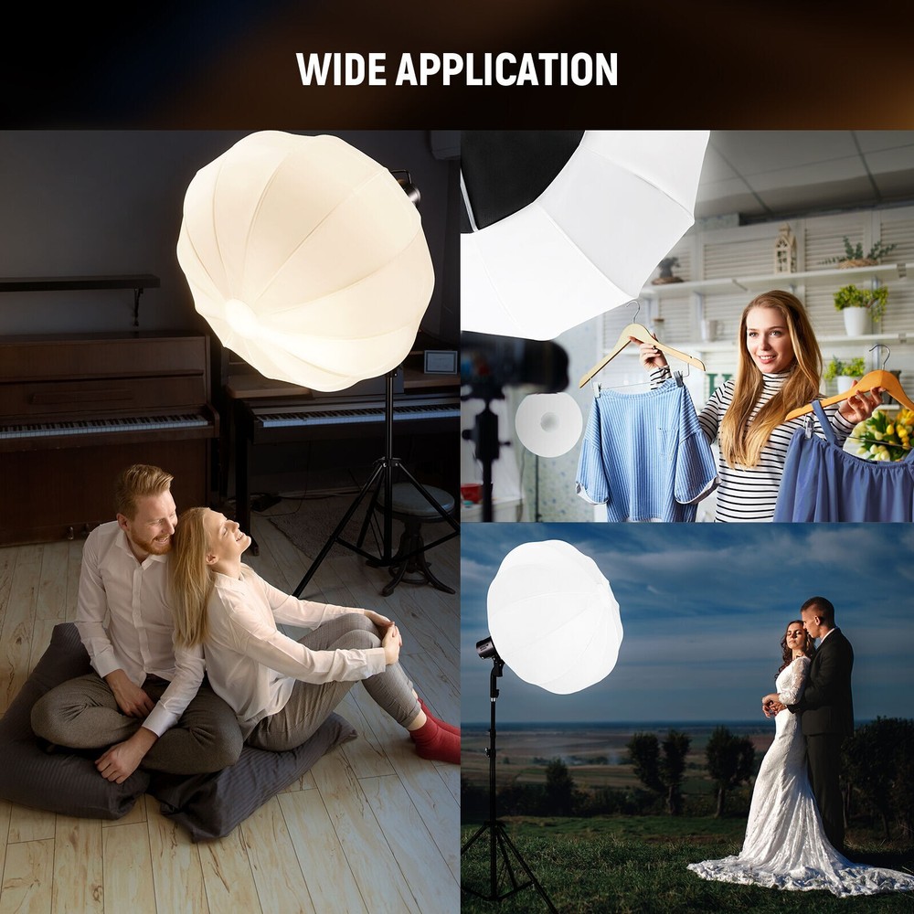 Neewer 85cm Lantern Softbox One Step Quick Release, 360° Light Diffuser