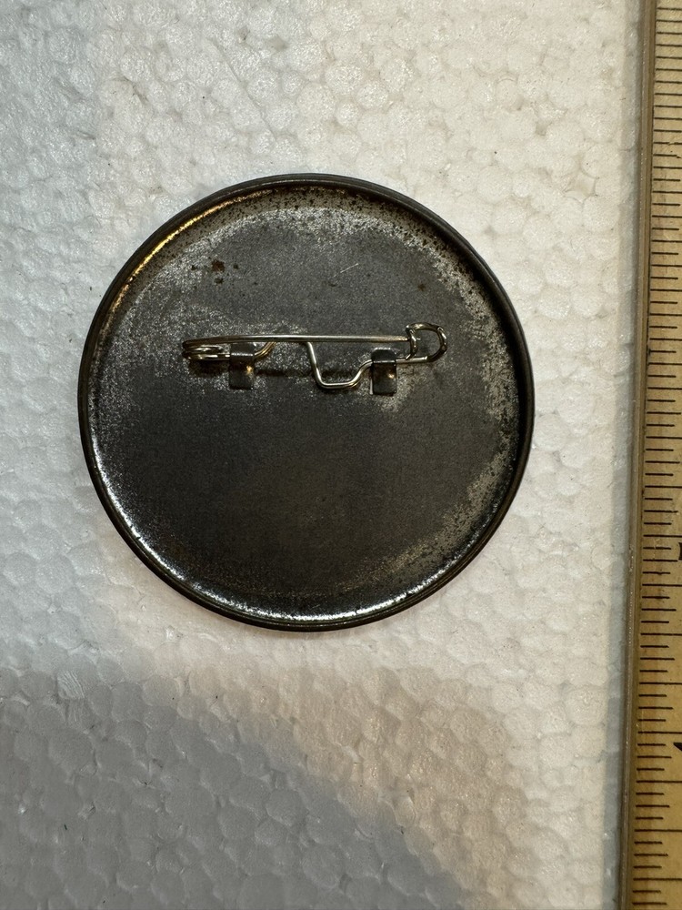 NASA Space shuttle LAUNCH GUEST BUTTON - Grey