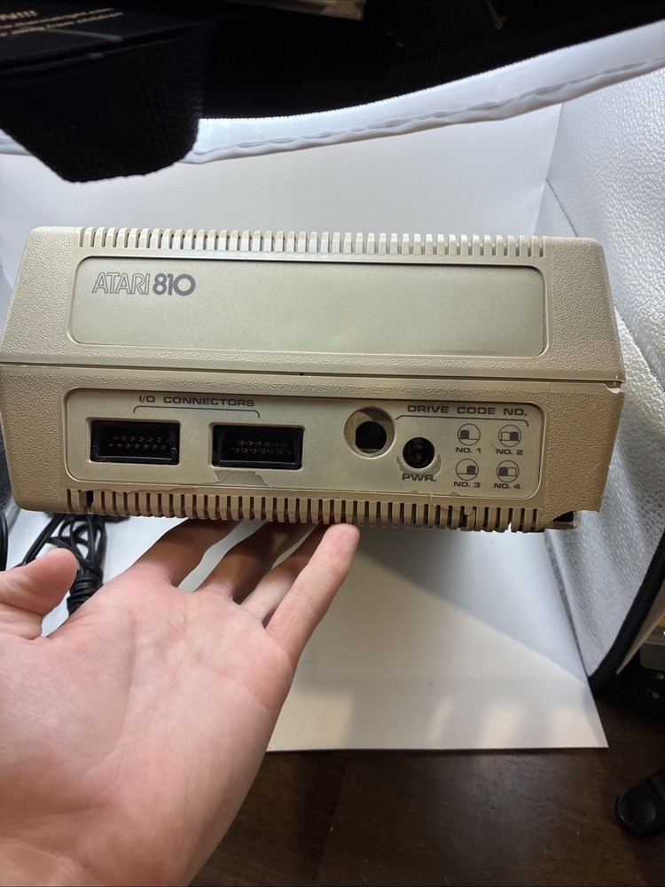 Vintage ATARI 810 Floppy Disk Drive for Atari 8-bit Computer AS-IS W Cord
