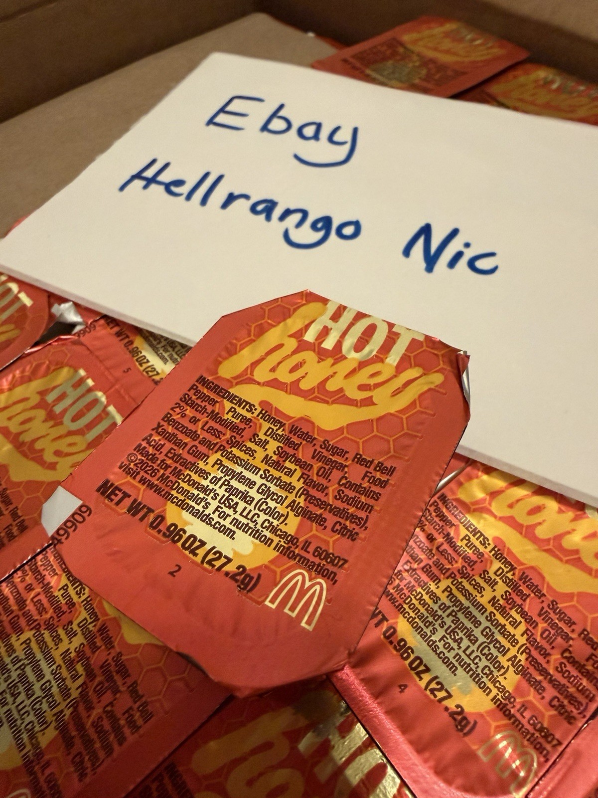 McDonald’s Hot Honey Dipping Sauce (25 Count) *Limited Time Available*