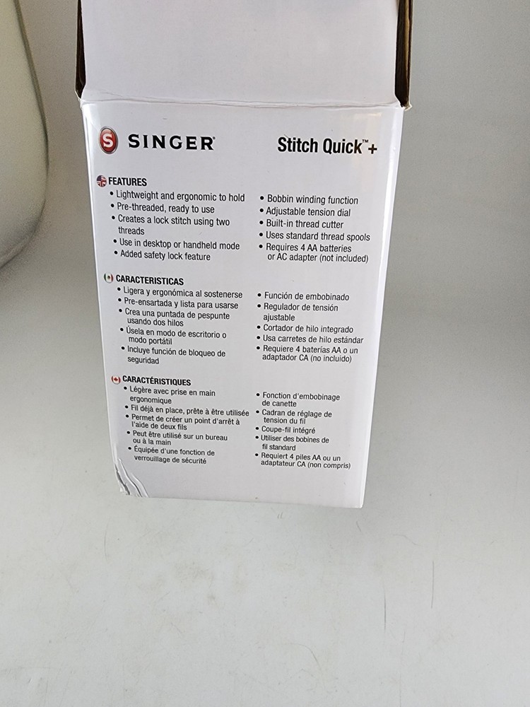 Singer Stitch Quick + Two Thread Hand Held Mending Machine White
