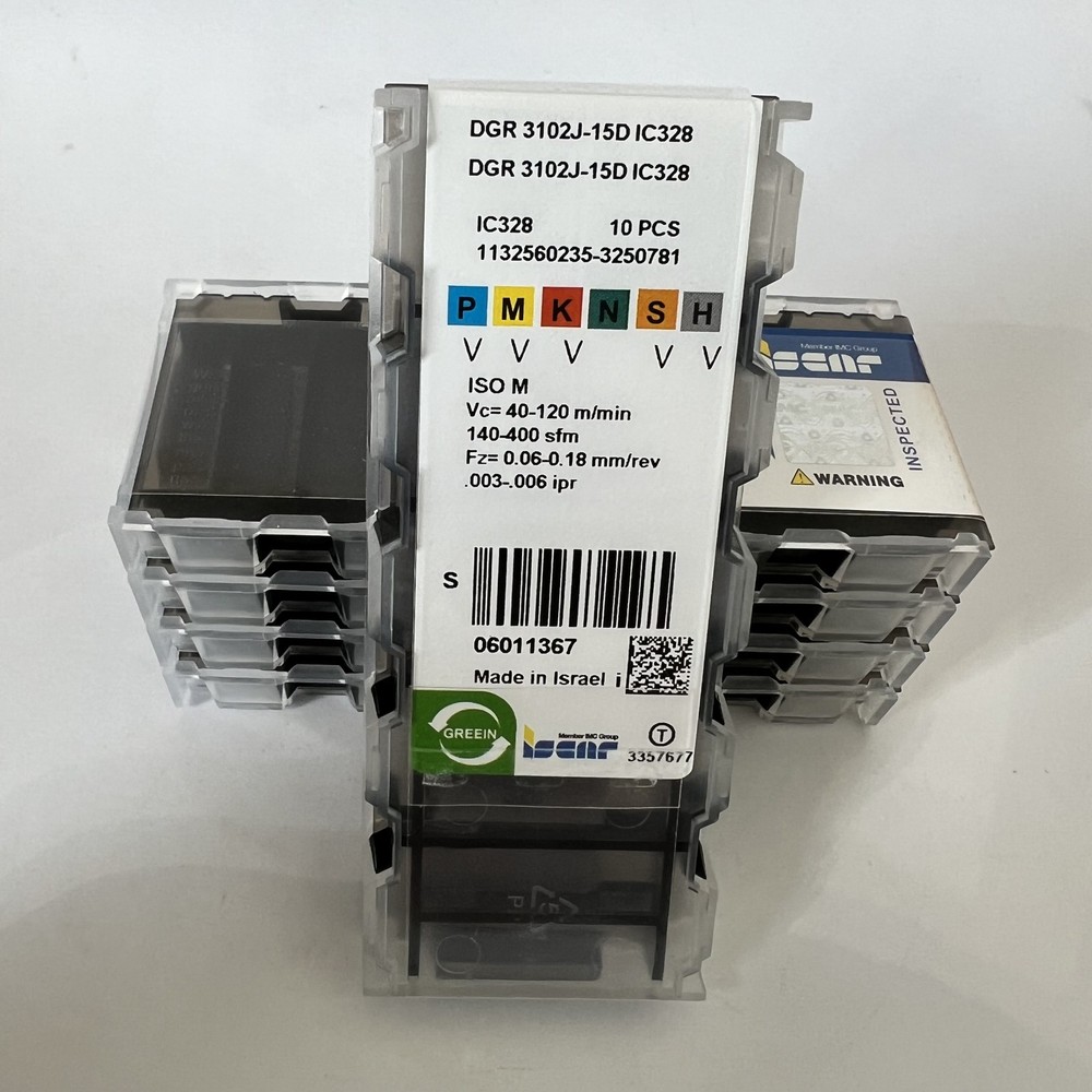 ISCAR / DGR3102J-15D IC328 / Blade CNC d'alliage dur 10 Pcs