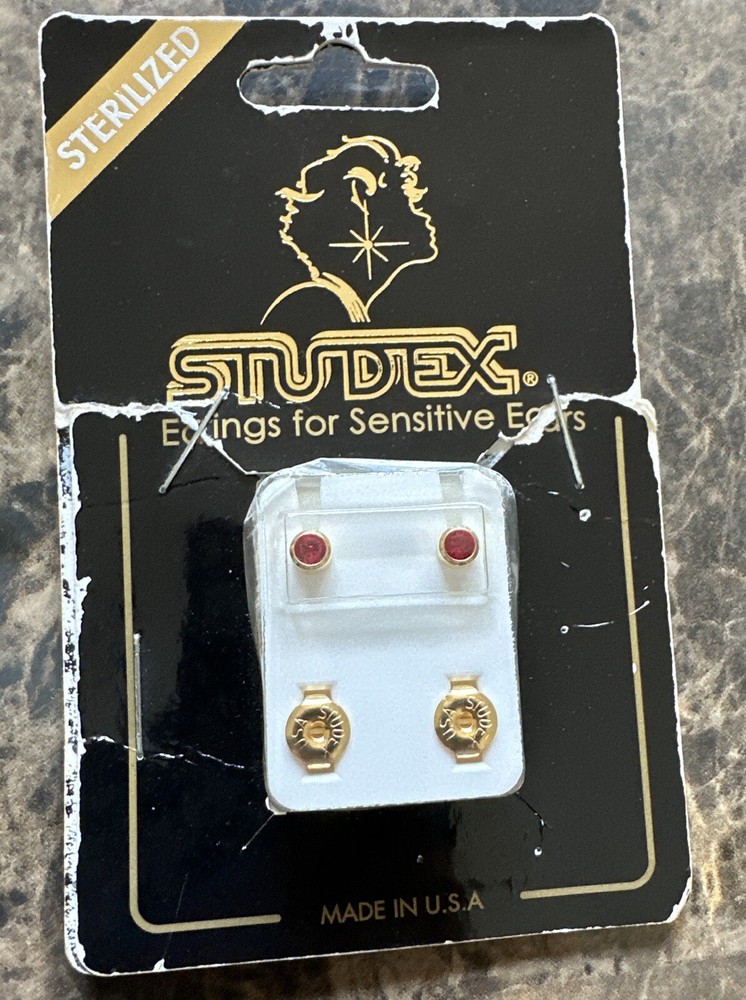 Studex GOLD PLATED REGULAR BIRTHSTONE JULY