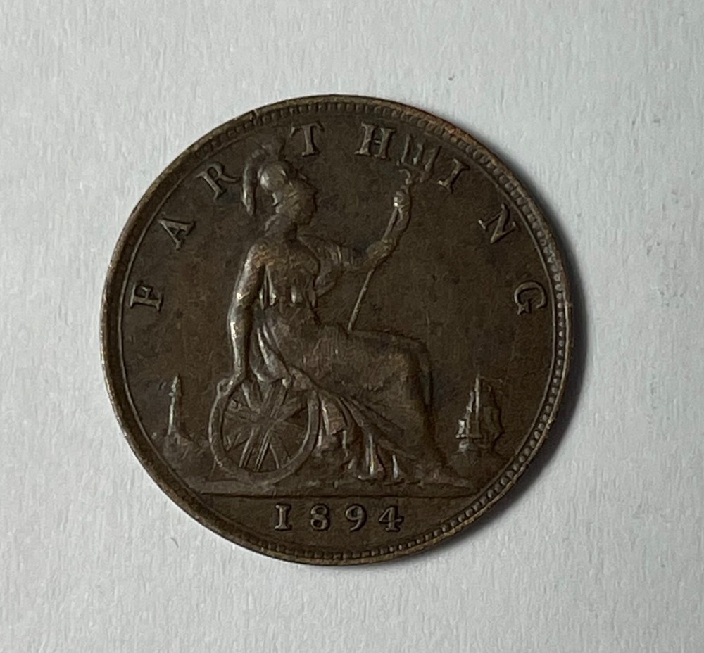 Great Britain 1894 Farthing (#2209) XF