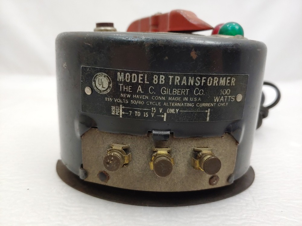 American Flyer 8B 100 Watt Transformer Variable & Constant AC Voltage Working