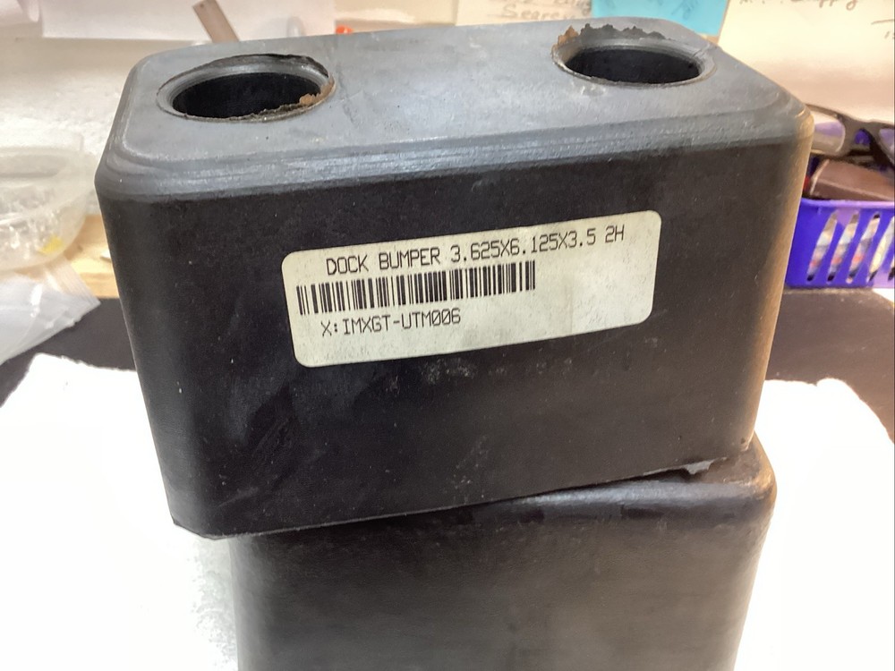 2 PACK Loading Dock Bumpers 6 in Rubber Block  New