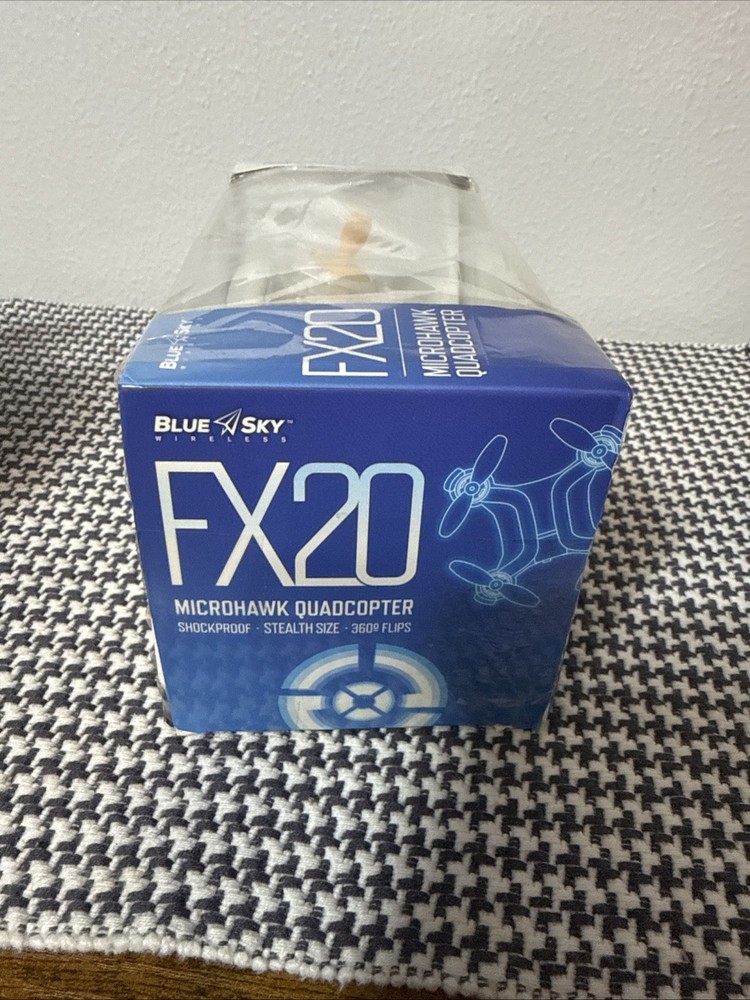 Blue Sky Skyline FX20 Microhawk Quadcopter Mini Drone Easy To Fly Yellow Knobs