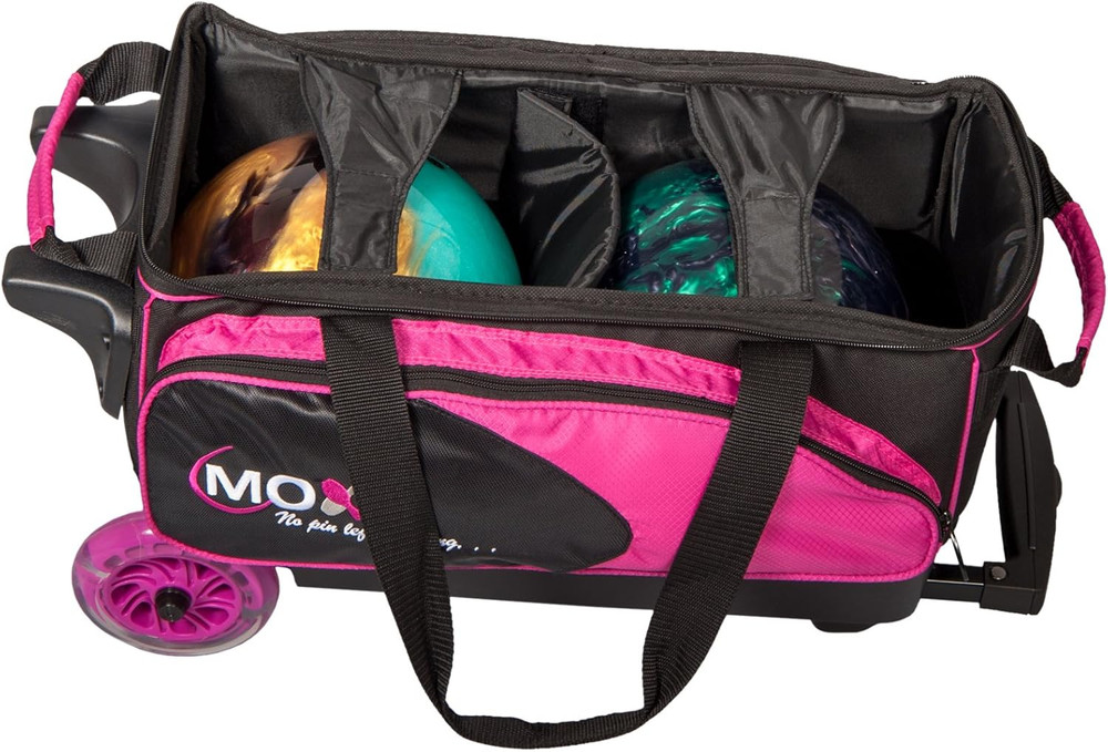 Moxy Double Roller Bowling Bag- Pink/Black