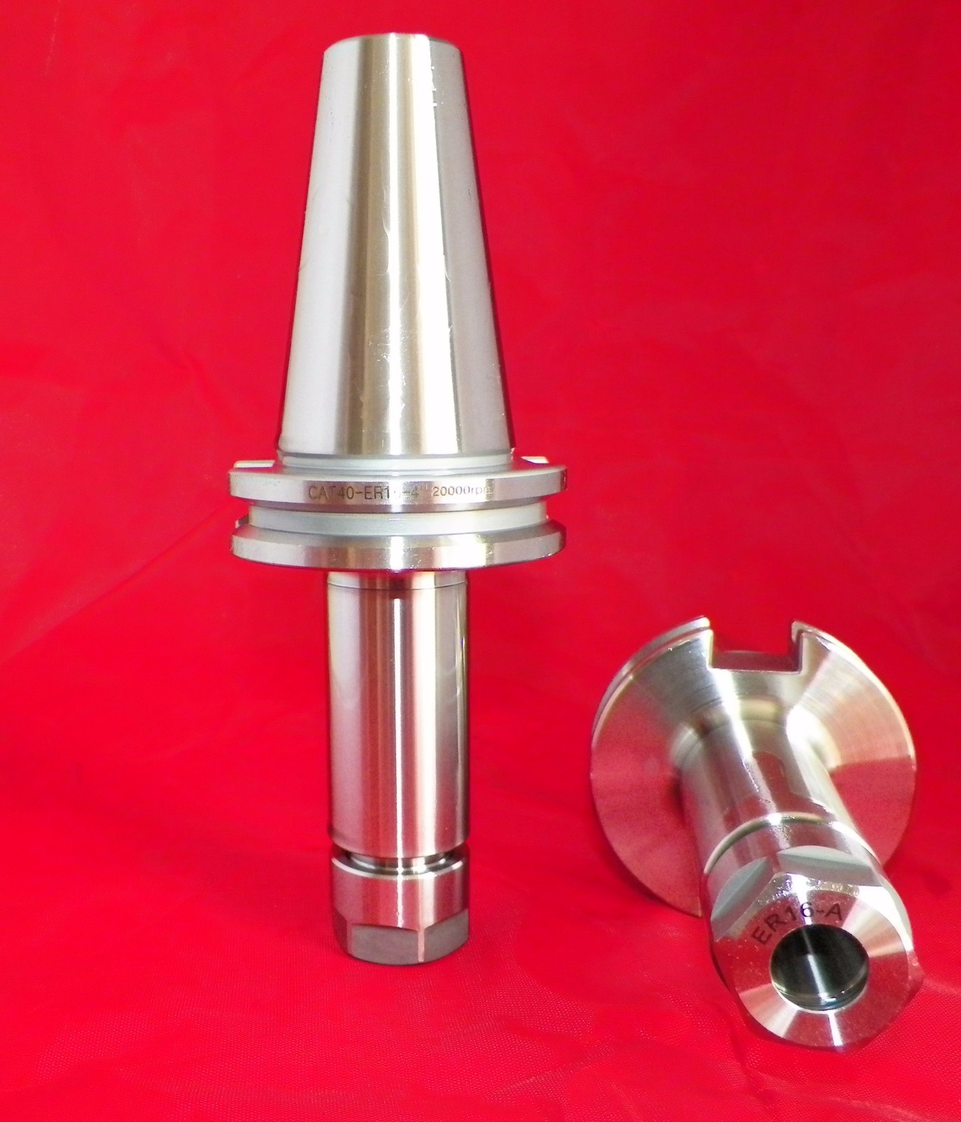 CAT40 ER16 Collet Chucks 4 Pcs w Proj. 2.76"-4" Balanced G2.5 @20,000 RPM Prime