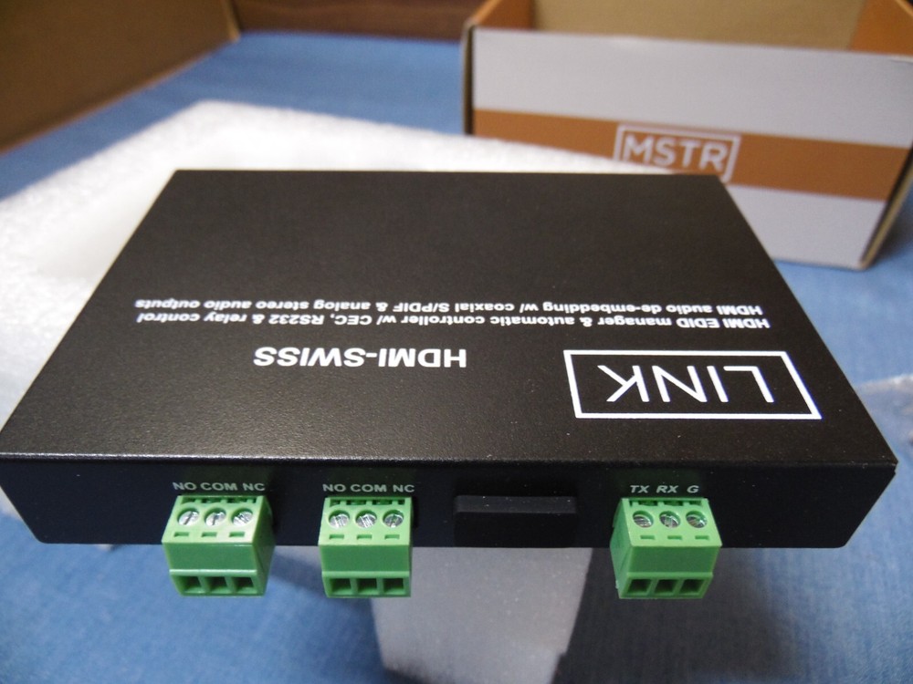 NEW LINK HDMI-SWISS HDMI EDID MANAGER Automatic Controller Relay RS232