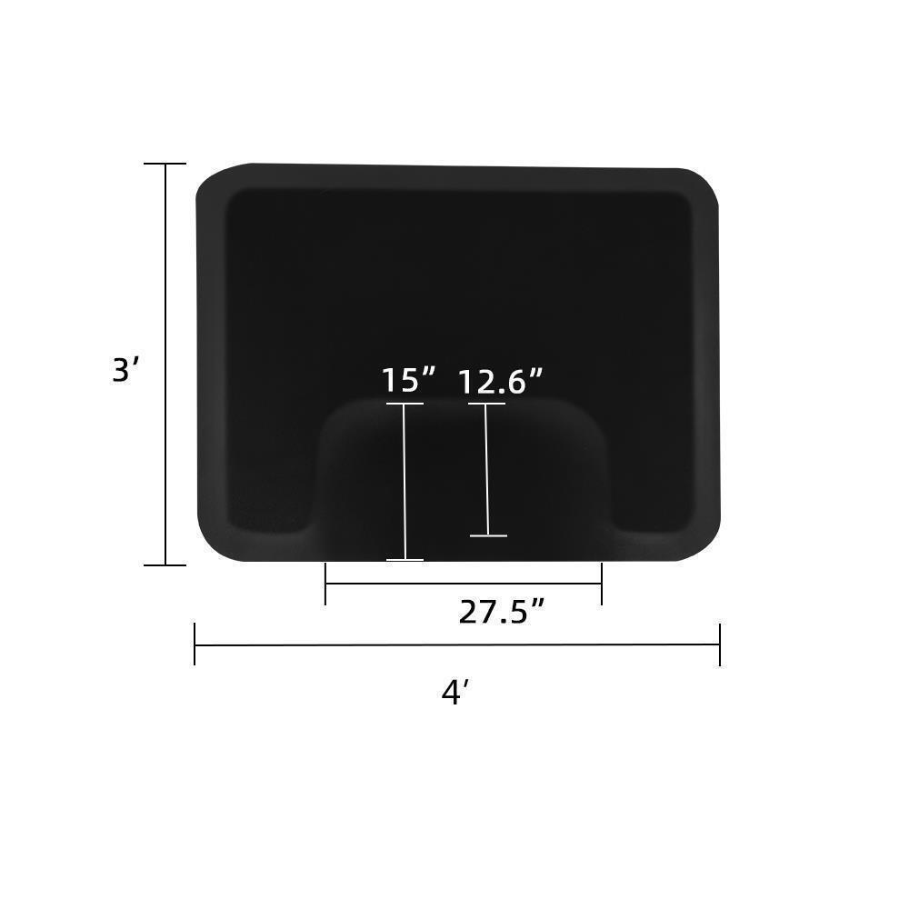 3'x 4'x 1/2 "Thick Salon and Barber Shop Chair Anti-Fatigue Floor Mat Salon Mat