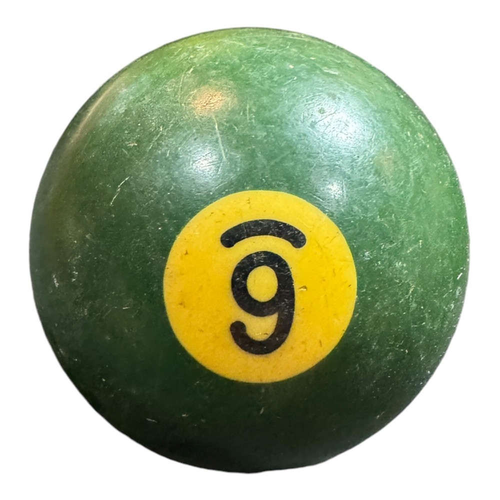 VTG BAKELITE Billiard Pool Ball - Solid Green #6 - 2 1/4" Diameter