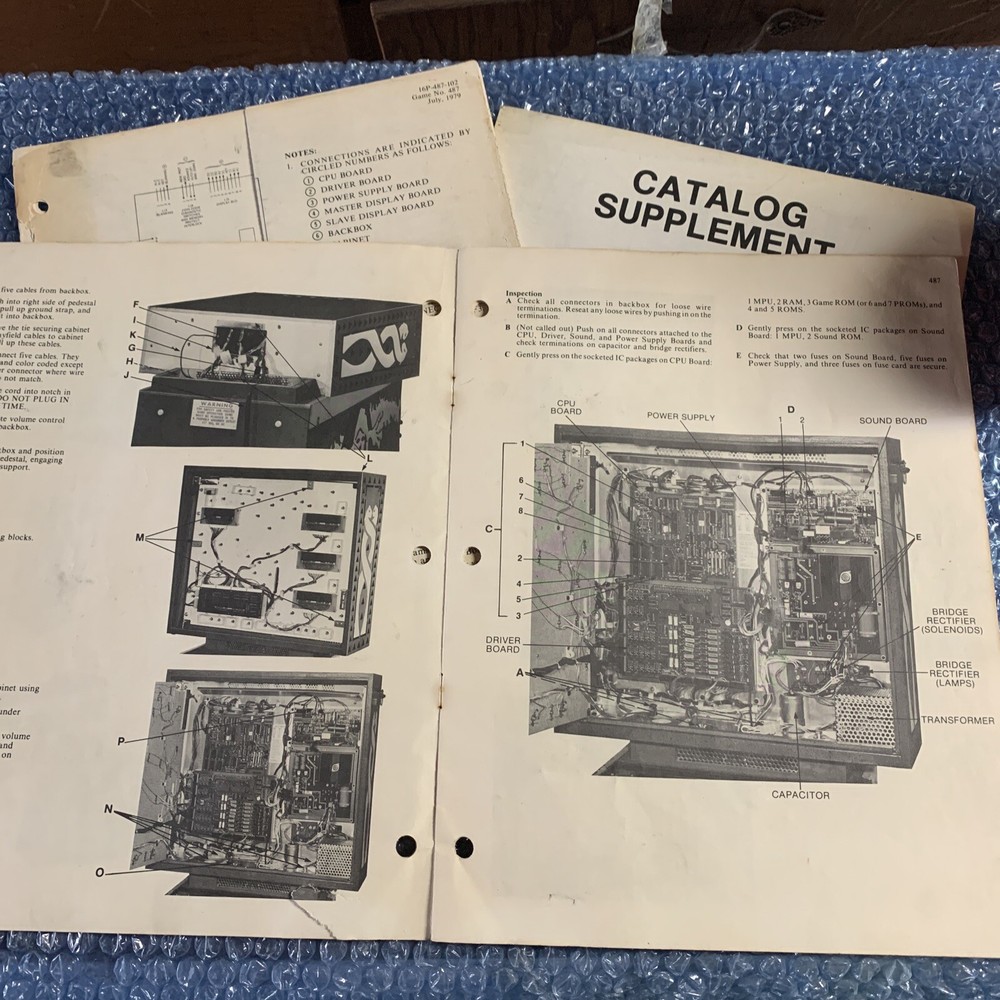 Williams pinball￼    ARCADE  GAME  owners manual  Tri Zone