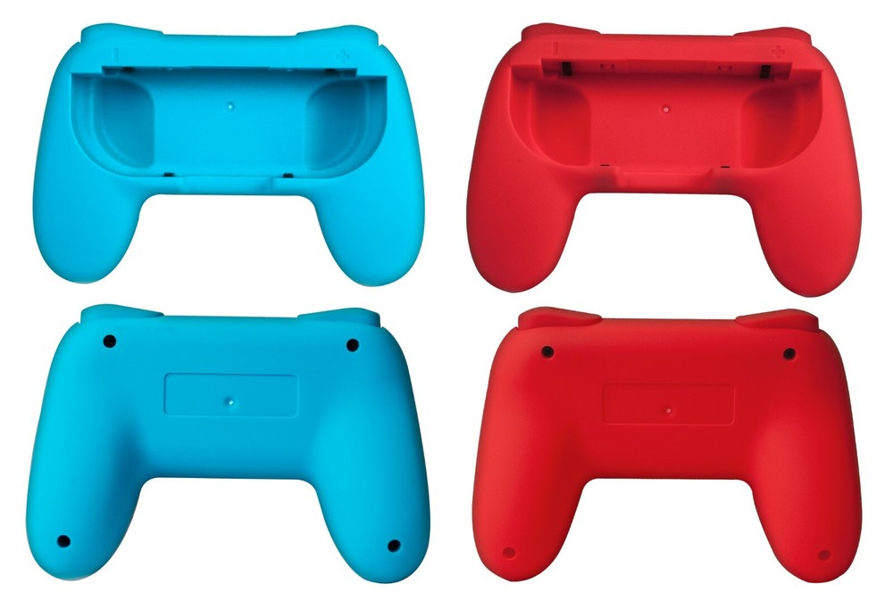 Switch Joy-Con Controller Handle Grip Nintendo Switch (Red/Blue/Black)2PK