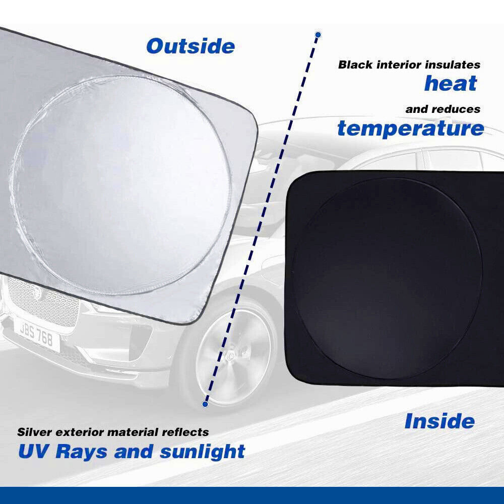 Foldable Car Windshield Sun Shade Cover Auto Front Rear Window UV Block Visor