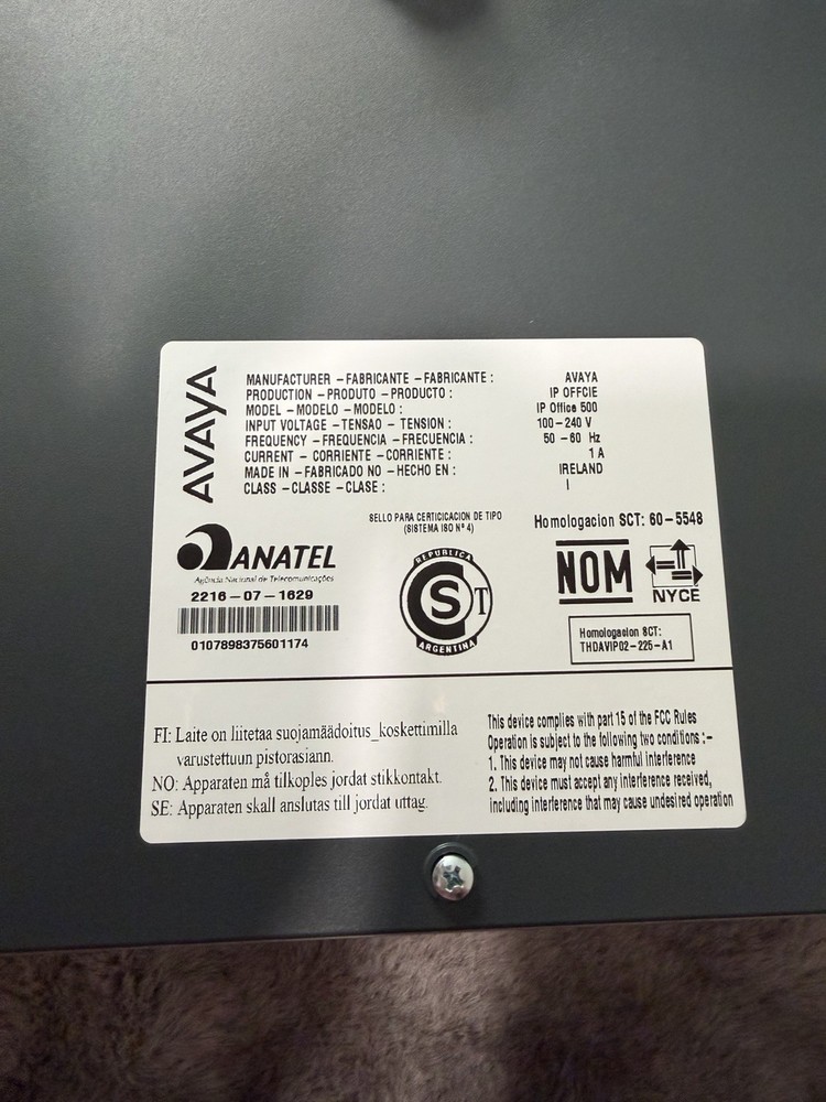 Avatar IP Office 500 System server