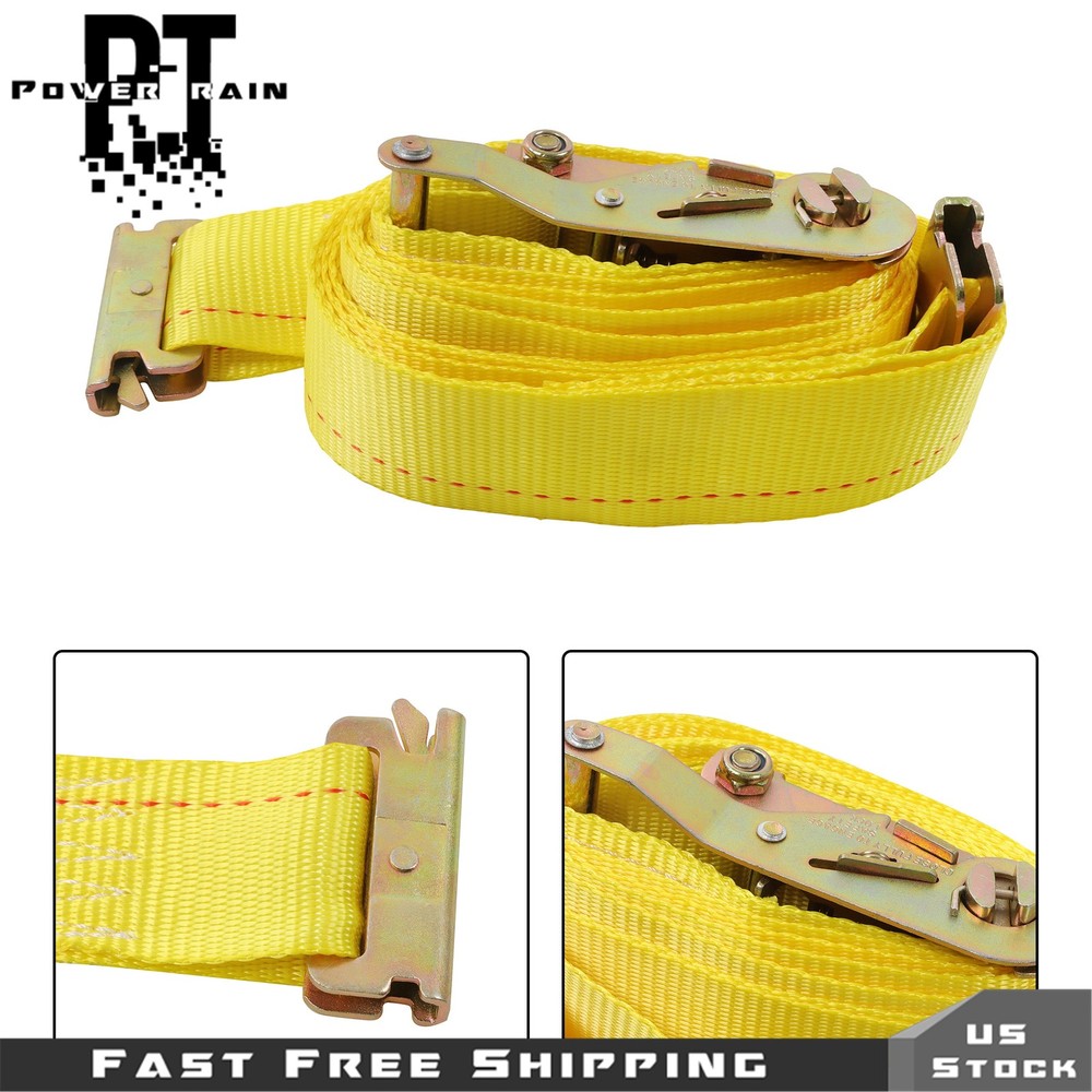12PCS E Track Tie-Down Rail Kit Trucks Vans Garages Trailer Tie Down System