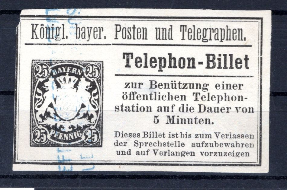 Bavaria Telephonbillet TB11 Impeccable Postmarked (BA5409