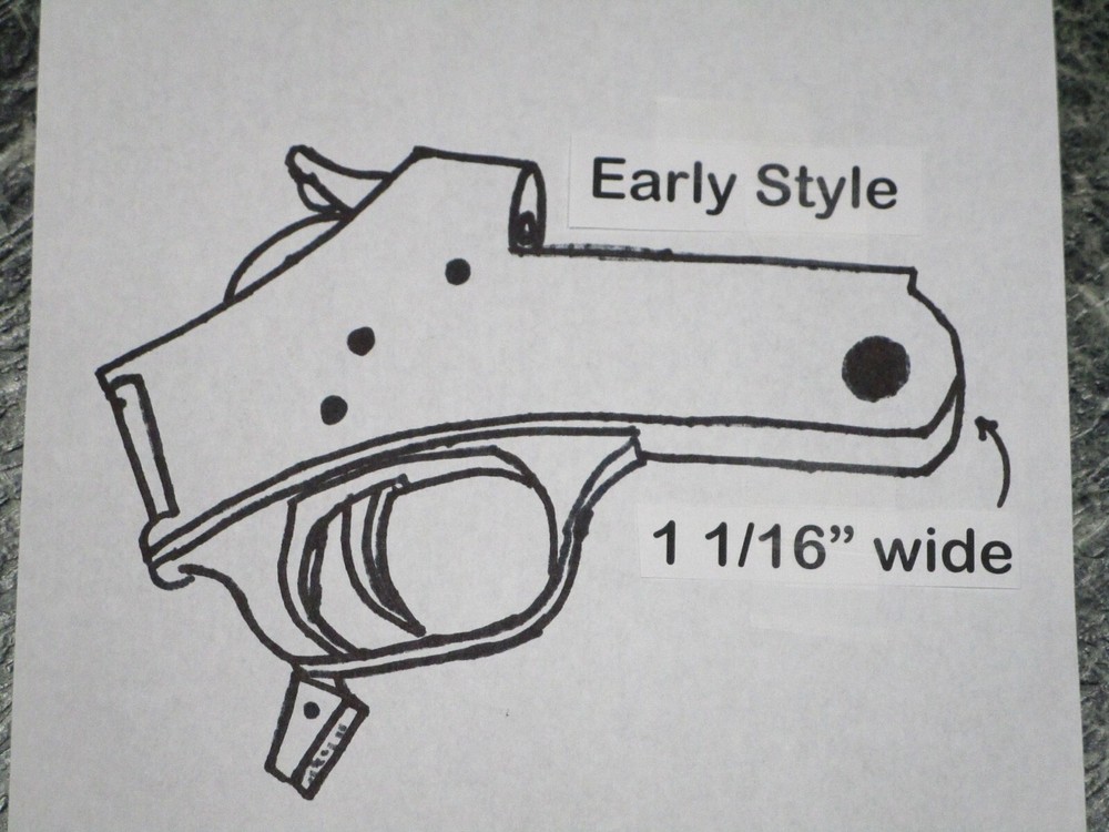 #6 CVA Trigger Parts for (Early) Beartooth, Optima, Optima Pro & Wolf (UNFIRED)