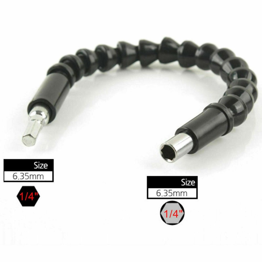 2X Extension Screwdriver Drill Bit Flexible Shaft Holder Tool Attachment