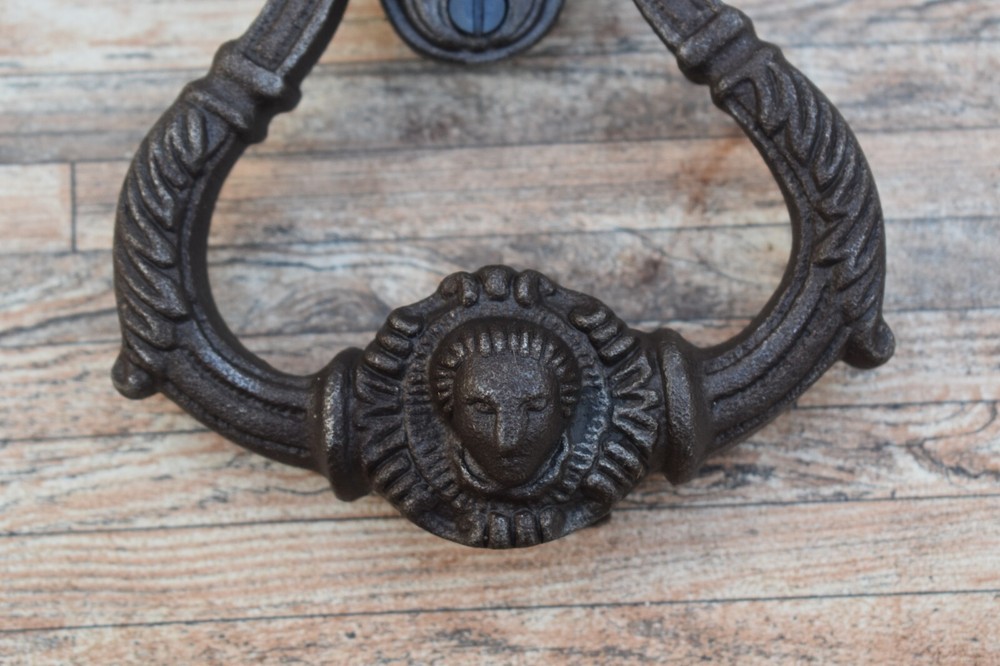 Vintage Style Cast Iron Knocker Prince Face Design Front Door Gate Pull Handle