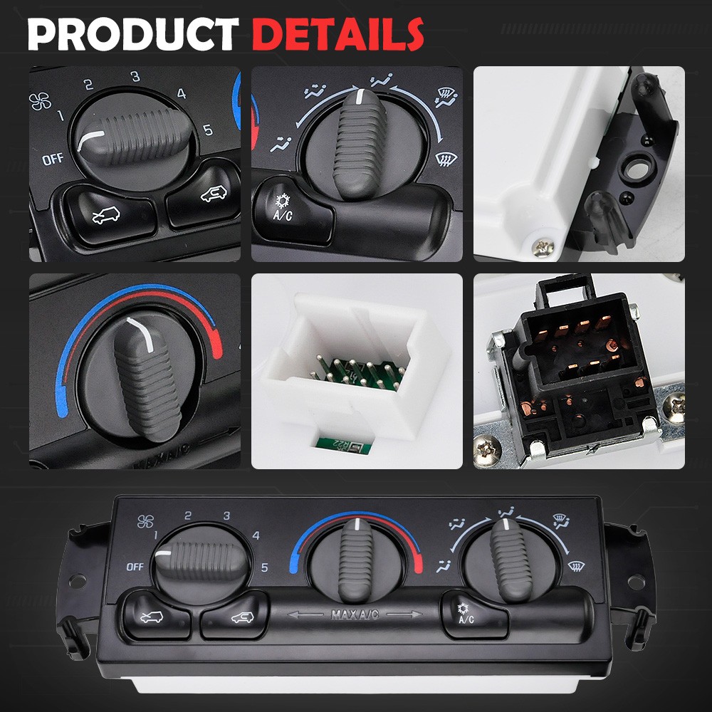 A/C Heater Climate Control Switch For 1999-2002 Chevy Silverado GMC Sierra 1500
