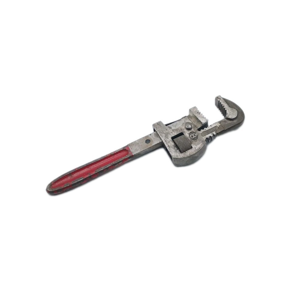 Vintage Dunlap No. 8 Pipe Wrench from Germany Small