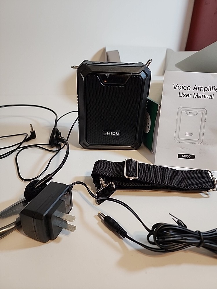 25W Bluetooth Voice Amplifier with Wired Microphone Headset and Speaker.
