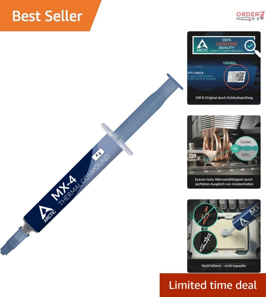 MX-4 4g  Thermal Paste - High Conductivity for Long-Lasting Performance