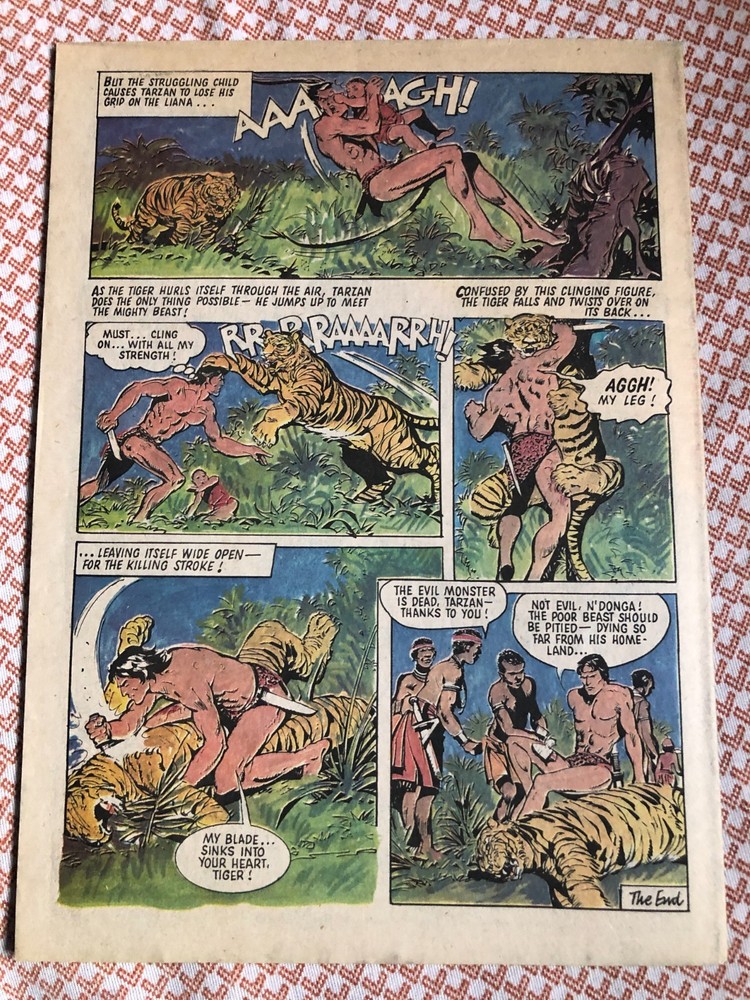 British TARZAN WEEKLY September 24, 1977 - Manning Studios Spiegle