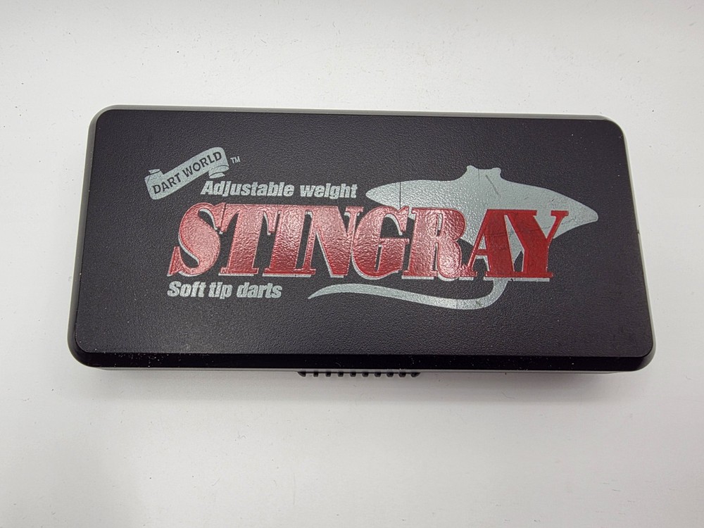 Dart World Adjustable Weight Stingray Soft Tip Darts With Case
