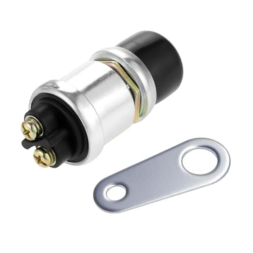 Push Button Starter Switch, 12V 50A Waterproof Push Button Momentary Start 1 PC