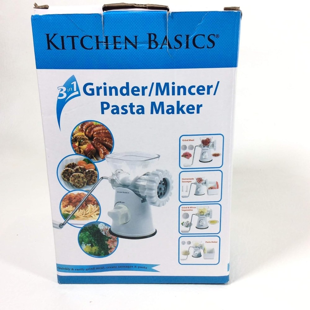 Kitchen Basics Manual Meat Grinder 3 Function