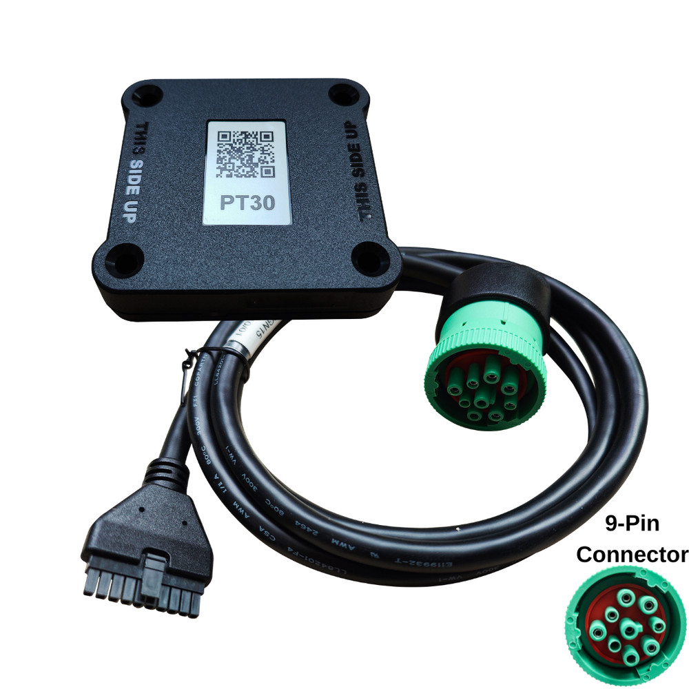 PT30 ELD Device + J1939 Green 9-Pin Cable Bundle – Freightliner FMCSA Compliant