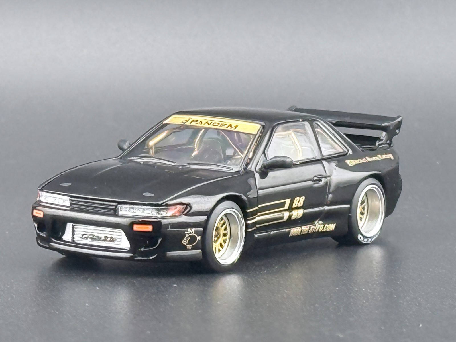 Pop Race Pandem Silvia S13 Black 640289 1/64