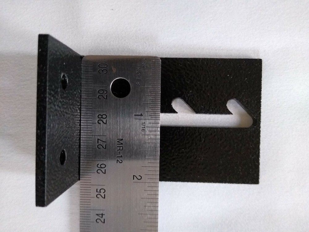 Radio mounting bracket, L-bracket, surface mount, aluminum, Left and Right pair