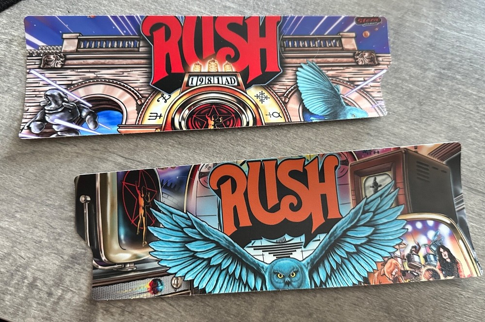RUSH Pinball Mod DECAL Apron Wall ( SOLD AS A PAIR)
