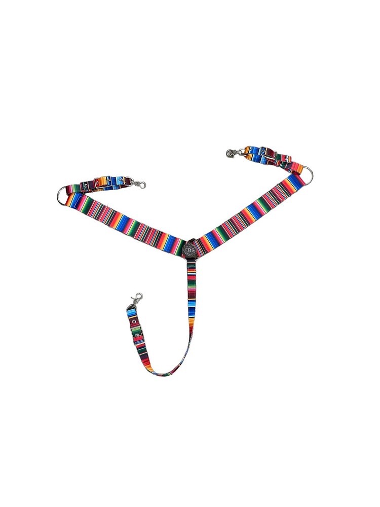 nylon horse breast collar Serape Design