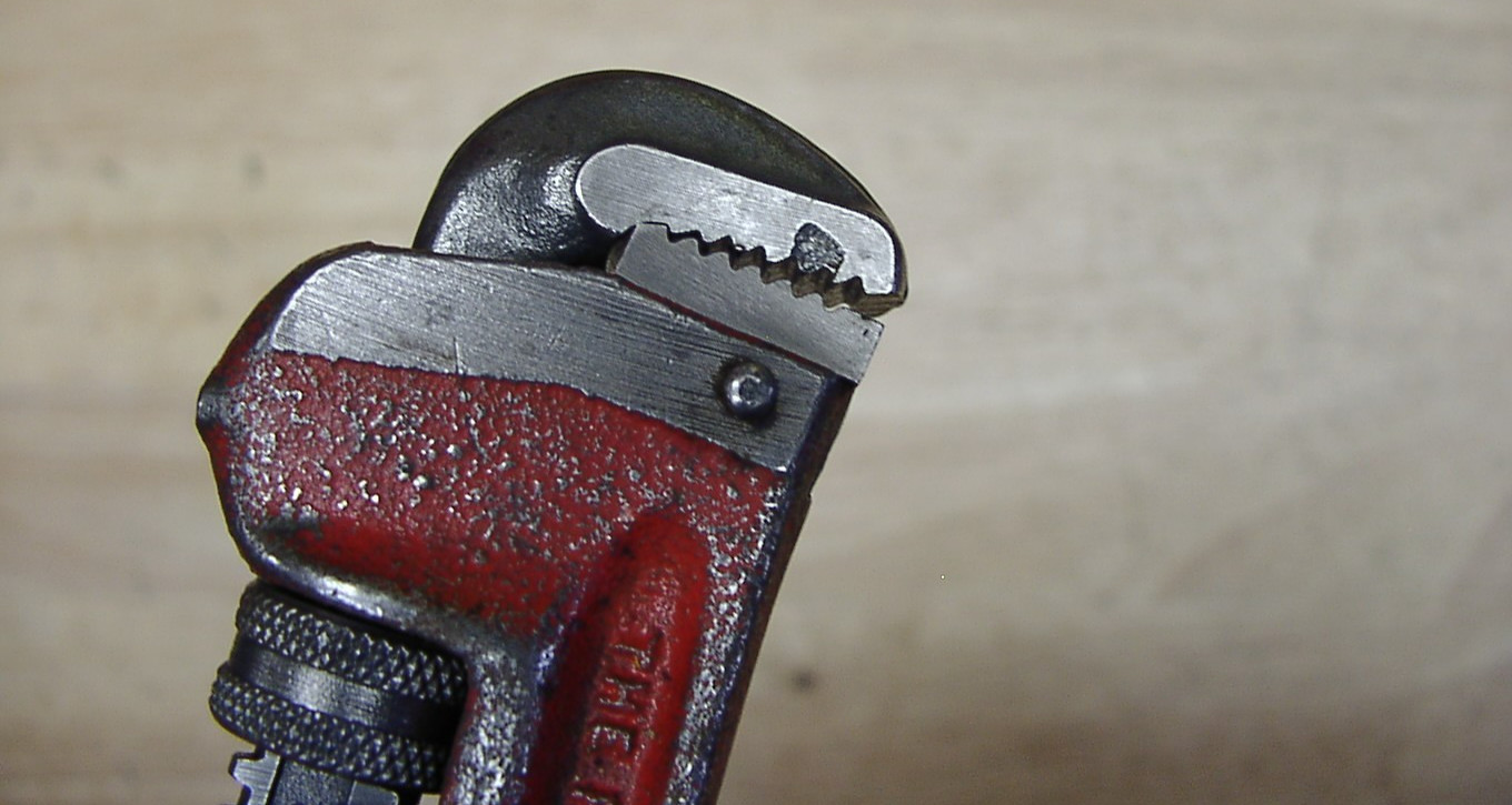 Vntg Ridgid Heavy Duty 6" Pipe Wrench,7/16" Jaws,1" Capacity,VGCm,L@@K! & READ!