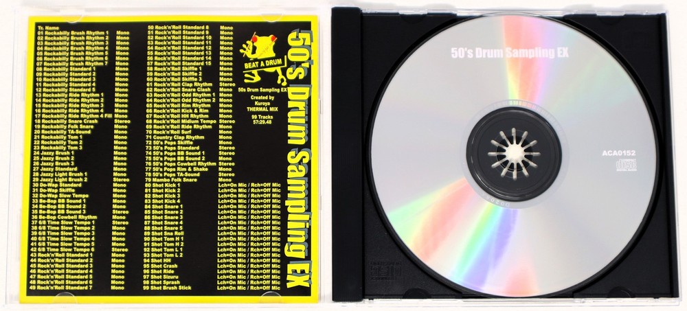 Kaeru Cafe White Loop 2 50s Drum Sample Library/Sound Library/Sampling CD 1990s