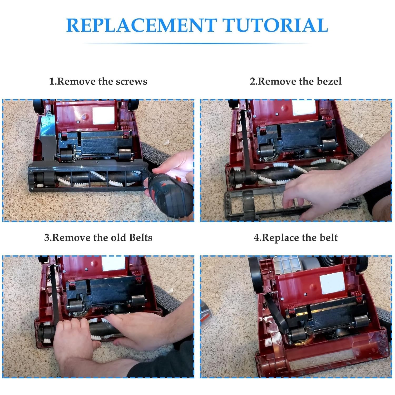 Style 7/9/10 P/N 3031120 Replacement Belt for Bissell Vacuum 2 Pack
