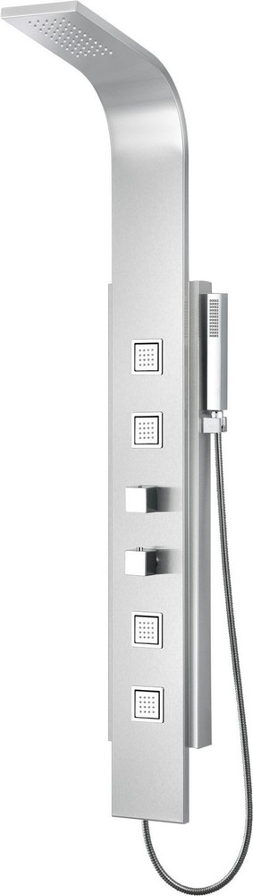 Anzzi SP-AZ035 Visor 60" Thermostatic Shower Panel - Silver