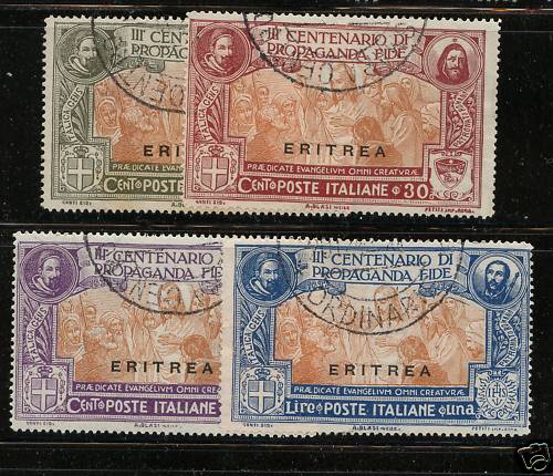 Eritrea 65-68 used   catalog  $187.50