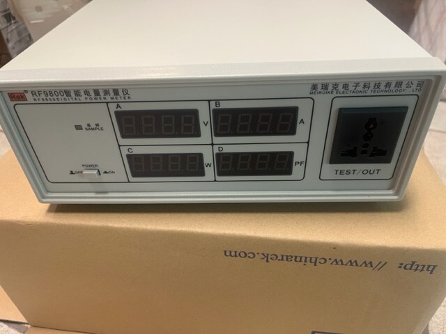 RF9800-BDAB006 AC110V 60Hz 0.5A DIGITAL POWER METER,ELECTRONICS PARAMETER TESTER